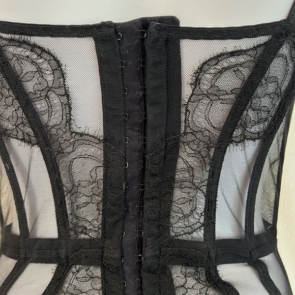 Agent Provocateur Black Lace “Knickers Forever” Basque/Corsett (Size 36B) - Picture 8 of 11